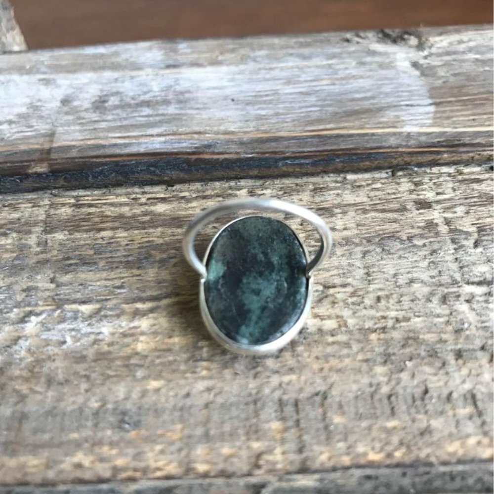 Ruby In Fuschite Gemstone Ring Huge Gemstone Size… - image 3